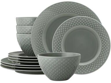 Noritake Kikko 12-Piece Dinnerware Set, Service for 4