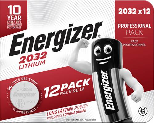 Energizer Knopfzelle CR2032 3V 12 St. 240 mAh Lithium