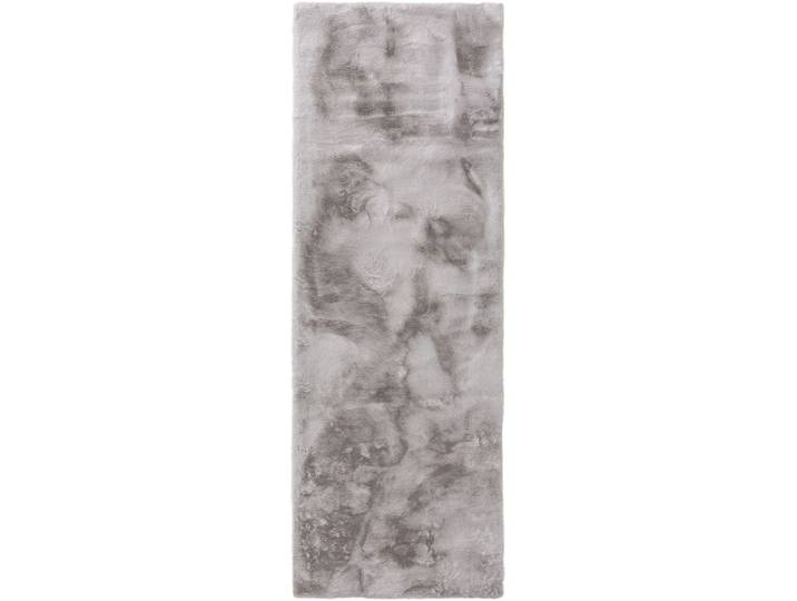 Tapis de fausse fourrure gris 80x240