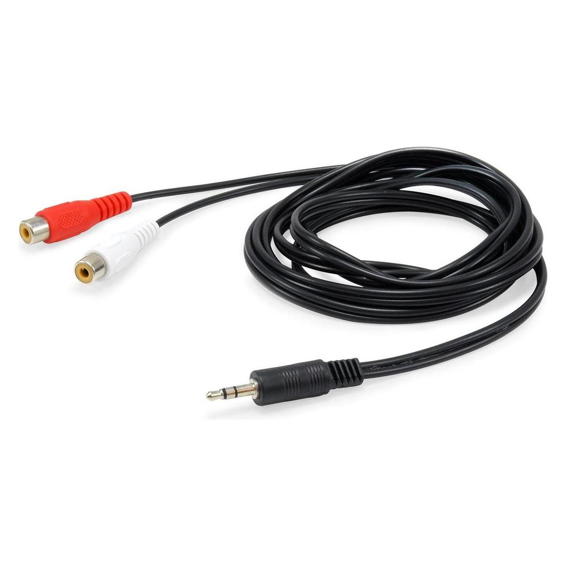 equip Stereo Audiokabel (2.50 m, AUX Kabel, Cinch Kabel) (147093)