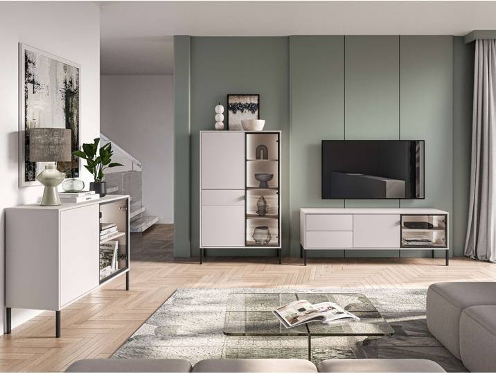 Wohnzimmer-Set Wohnzimmer Set 3-teilig – BARNEE