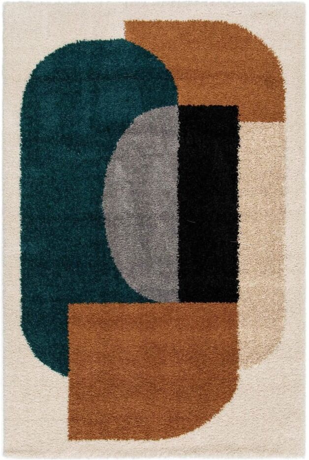 AFK Living Tapis design épais et confortable multicolore 120 x 170 cm Multicolore 170x3x120cm