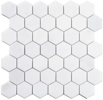 Apollo tile 12 x 12 Nubes Honed Snow White Thassos Honed Marble Tile (4.83 sq ft/case) - 5 Pack