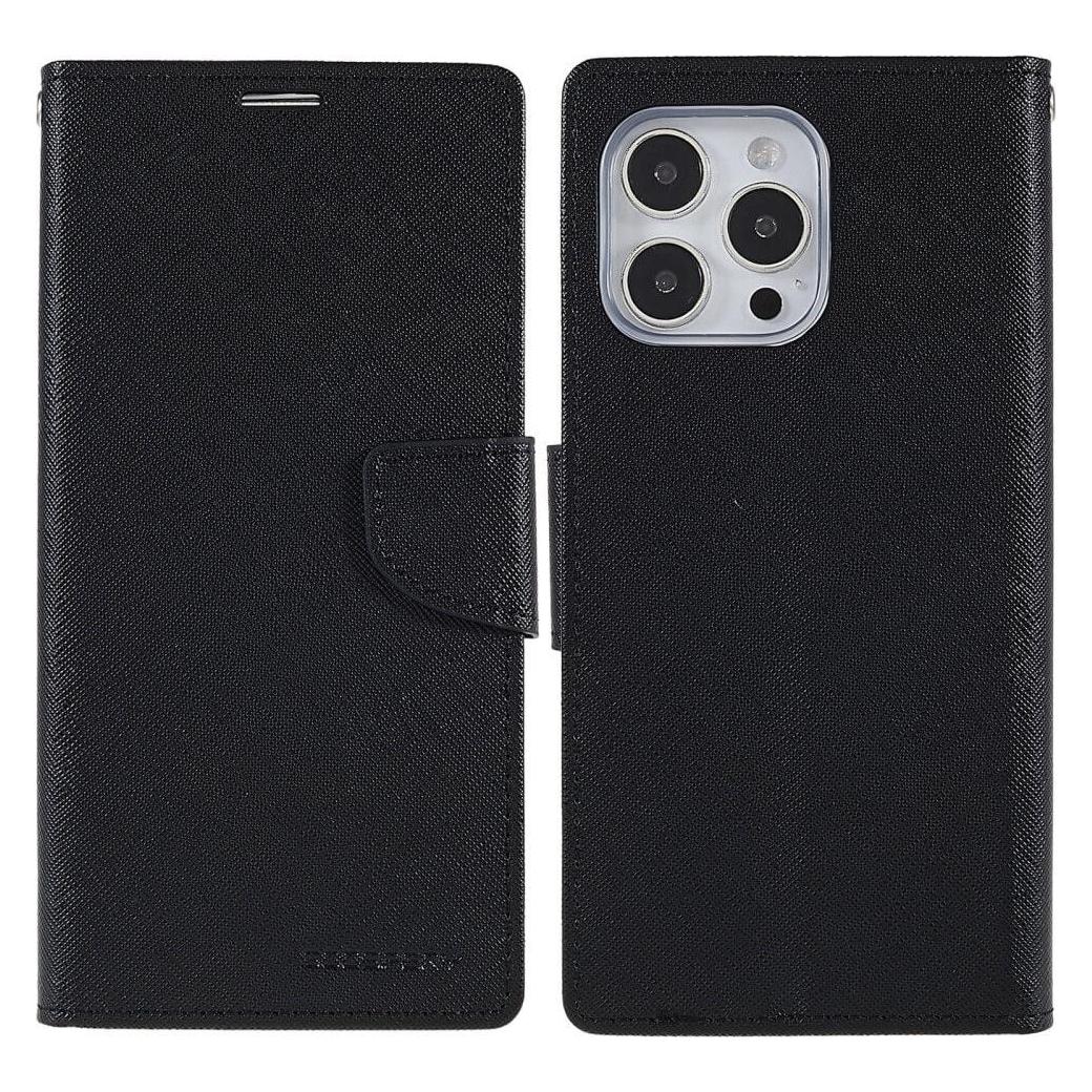 Mercury iPhone 14 Pro Max - Goospery Fancy Etui Hülle schwarz (Apple iPhone 14 Pro Max) (660105984A)