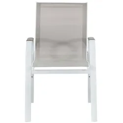 No Name, Gartenstühle, Set mit 4 Gartenstühlen - VIANEA - Aluminium und Textilene - 52 x 64,5 x 86,5 cm