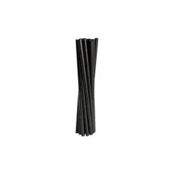 Mehrweg-Trinkhalme Schwarz PP | 19 cm - ø 6 mm | Strohhalm Spülmaschinenfest & stabil - 250 Stück