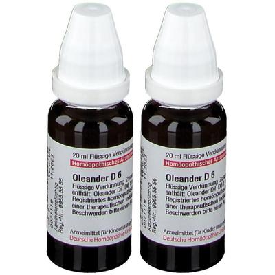 Oleander D 6 Dilution 2x 2x20 ml