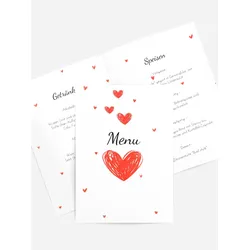 Menükarten Geburtstag selbst gestalten mit Spruch und Fotos im Onlinedesigner bei Meine-Kartenmanufaktur.de