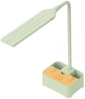 Inspired Deals TD6 LED Desk Lamp With Phone Holder Pen Organizer And Eye Protection USB Study Light green