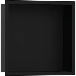 hansgrohe XtraStoris Individual Wandnische Mattschwarz mit Designrahmen 300x300x100 mm, 56098670, Farbe: Mattschwarz