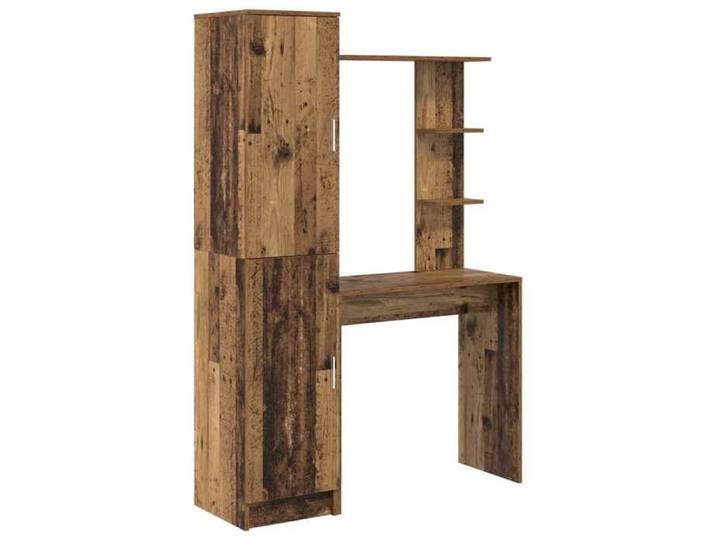 En solde  Table Informatique Adulte/enfant - CLOUD - Bureau à Domicile - (2 pcs) - Bois ancien B230
