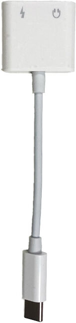 Onedirect Adaptateur USB-C vers Jack 3,5mm Câble de connexion USB-C avec prise Jack 3,5mm et port de charge USB-C.