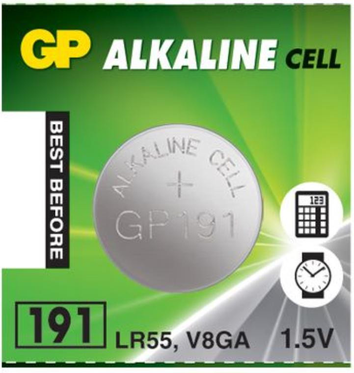 GP Batteries Alkaline horlogebatterij 1,5V 191 - 10 stuks