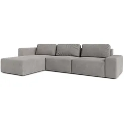 ECKSOFA L Form Arkleton Grau 360/180/93 cm Links Stil & Komfort