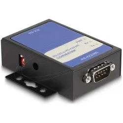 Delock Konverter 1 x RS-232 zu 1 x RS-422/485 mit 15 kV ESD (Seriell, Seriell), Schnittstellen Adapter, Schwarz