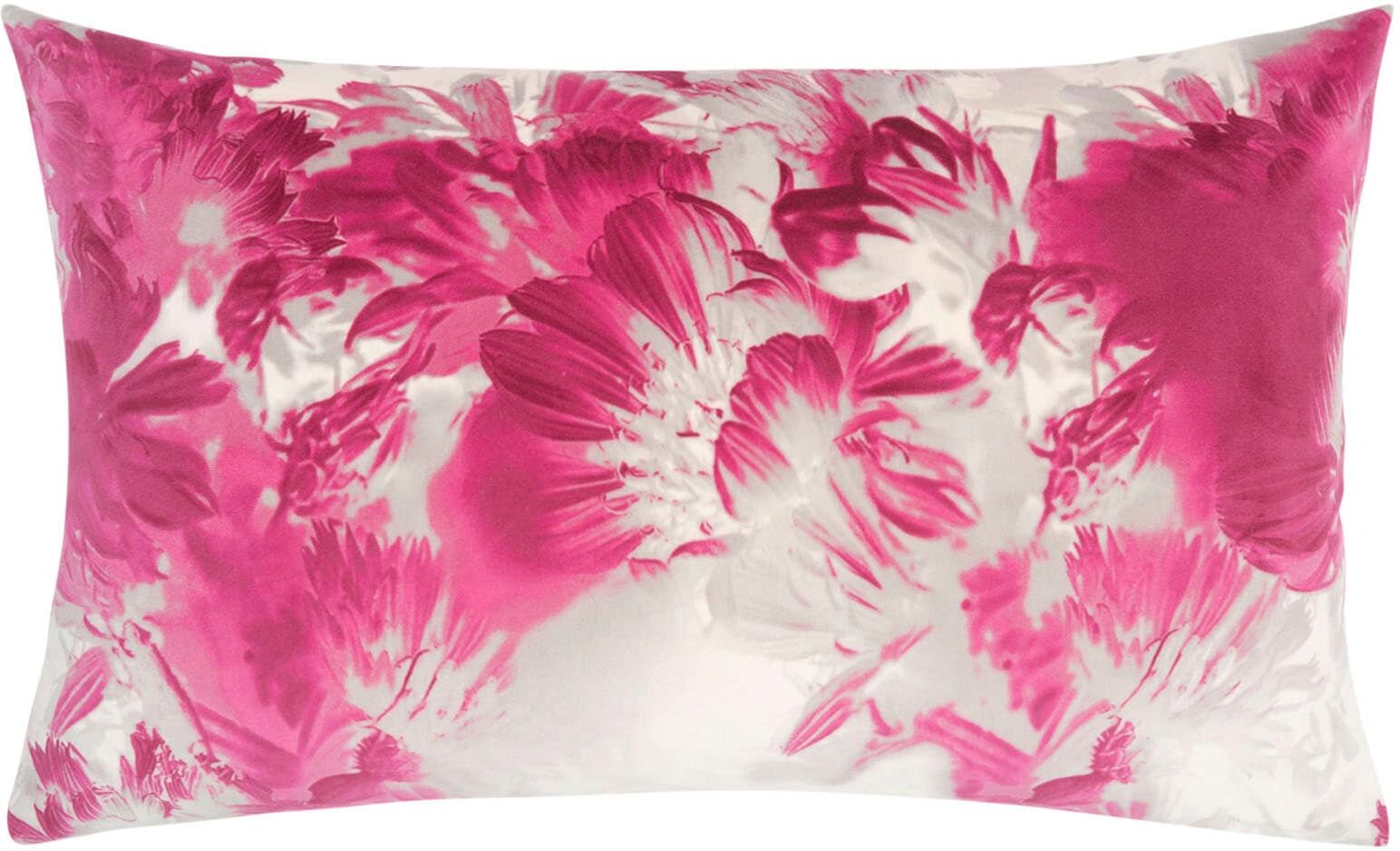 Dekokissen PAD "ROMANCE FLOWER", pink (pink, beige), B:60cm L:35cm, Polyester, Dekokissen_Sitzkissen_Kissenhüllen, Made in Europe