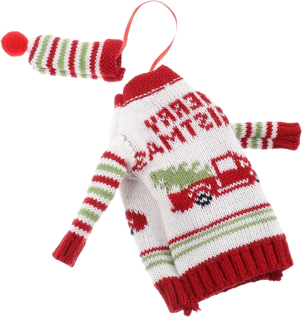 Decoratieve gebreide wijnfles kleding voor kerstversiering in meerdere kleuren