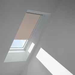 VELUX Verdunkelungsrollo Helltaupe 4580, P10, Aluminiumschiene,Elektro,GGU,VELUX