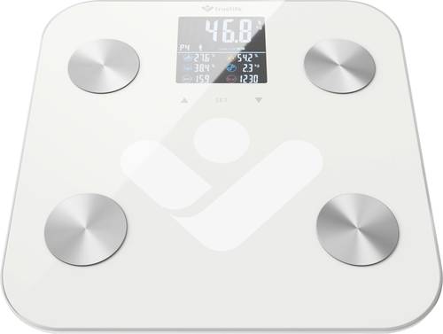 Truelife FitScale W6 BT Personenwaage TLFSW6BT digital Wägebereich (max.)=180kg Weiß, Grau Mit Bluetooth
