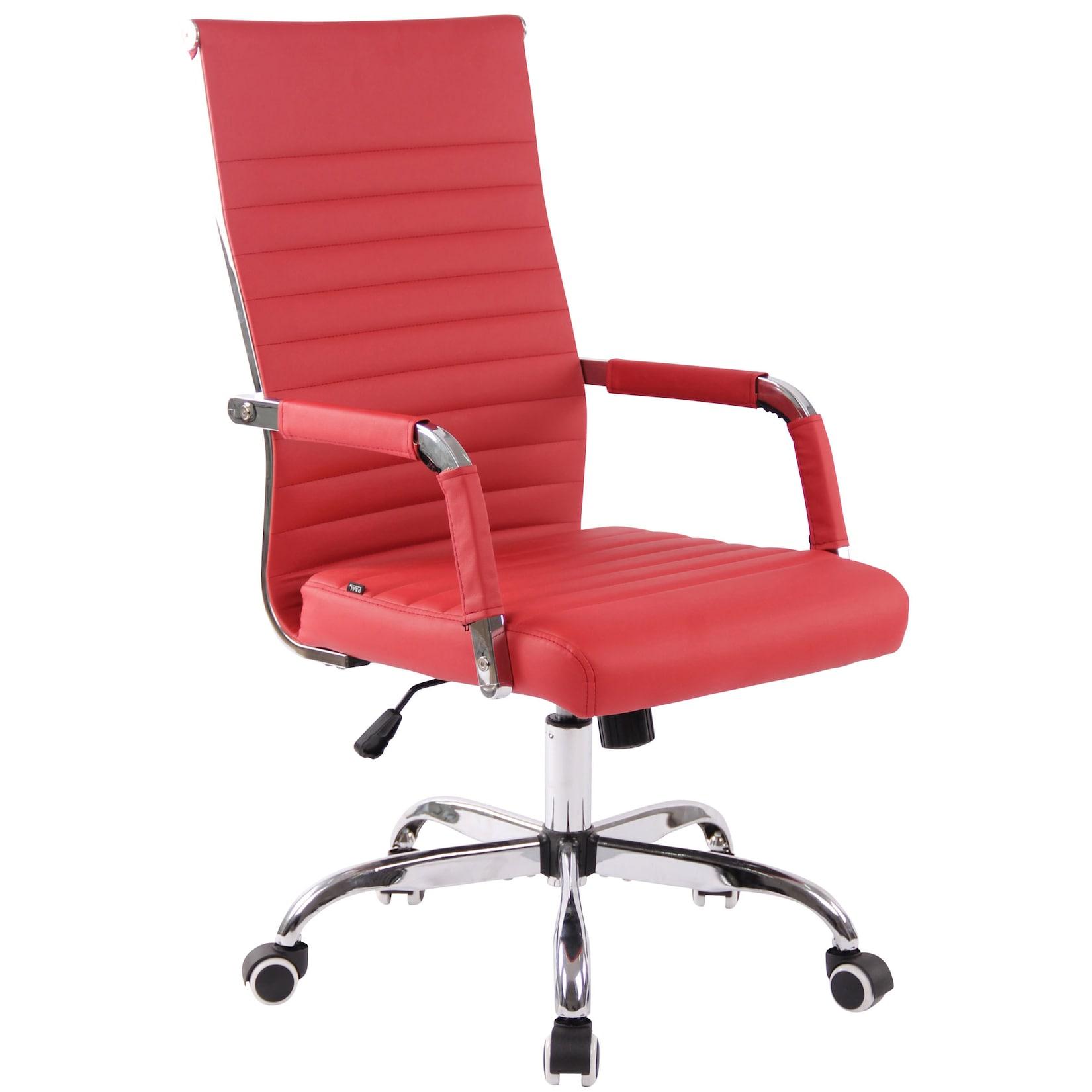 CLP Ergonomischer Bürostuhl Amadora I Höhenverstellbar, 360 Grad Drehstuhl I Kunstleder Oder Stoff Bezug I Langlebig, 120 kg Belastbar