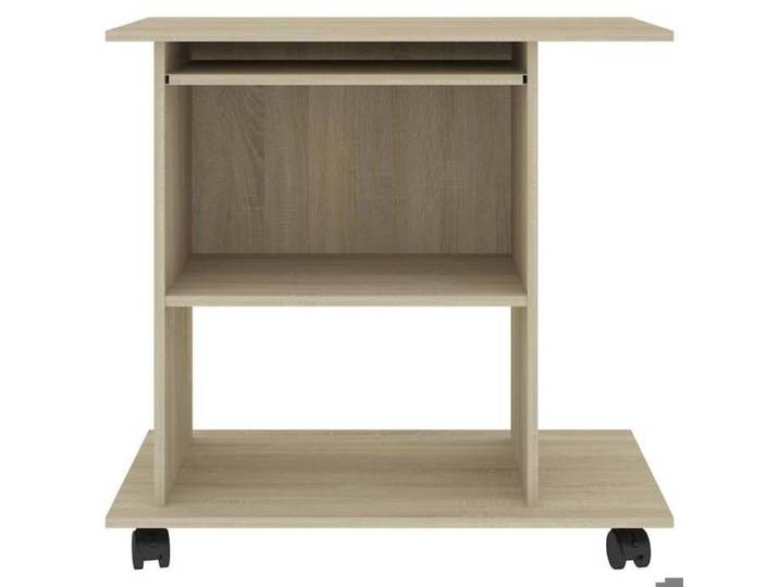 Bureau secrétaire contemporain résistance stabilité （1 pcs） Meuble de Bureau d'ordinateur Chêne sonoma 80x50x75 cm Bois d'ingénieri