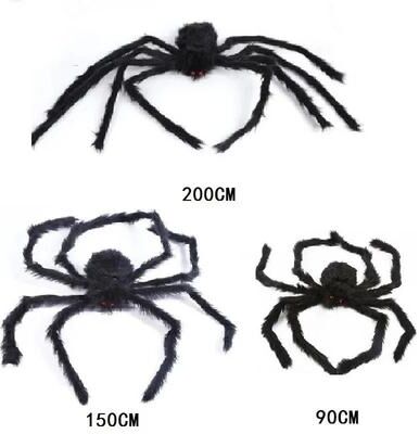 Uplift Picks Giant Poseable Plush Spider Halloween Prop set E