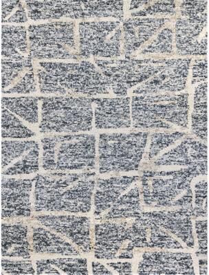 EXQUISITE RUGS Tahoe Hand-knotted Wool Grey/Ivory Area Rug.