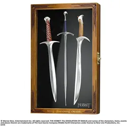 Noble Collection, Schreibtisch Accessoire, Der Hobbit Brieföffner Set Schwerter
