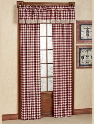 Achim Importing Co Inc Buffalo Check Tailored Curtain Panel, 42 x 95, Black