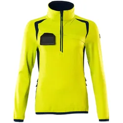 Damen Fleecepullover "ACCELERATE SAFE" - XS - gelb/schwarzblau