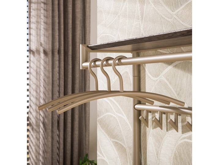 LifestyleFurn Kledinghanger Karalynn Set van 6 stuks - Beige