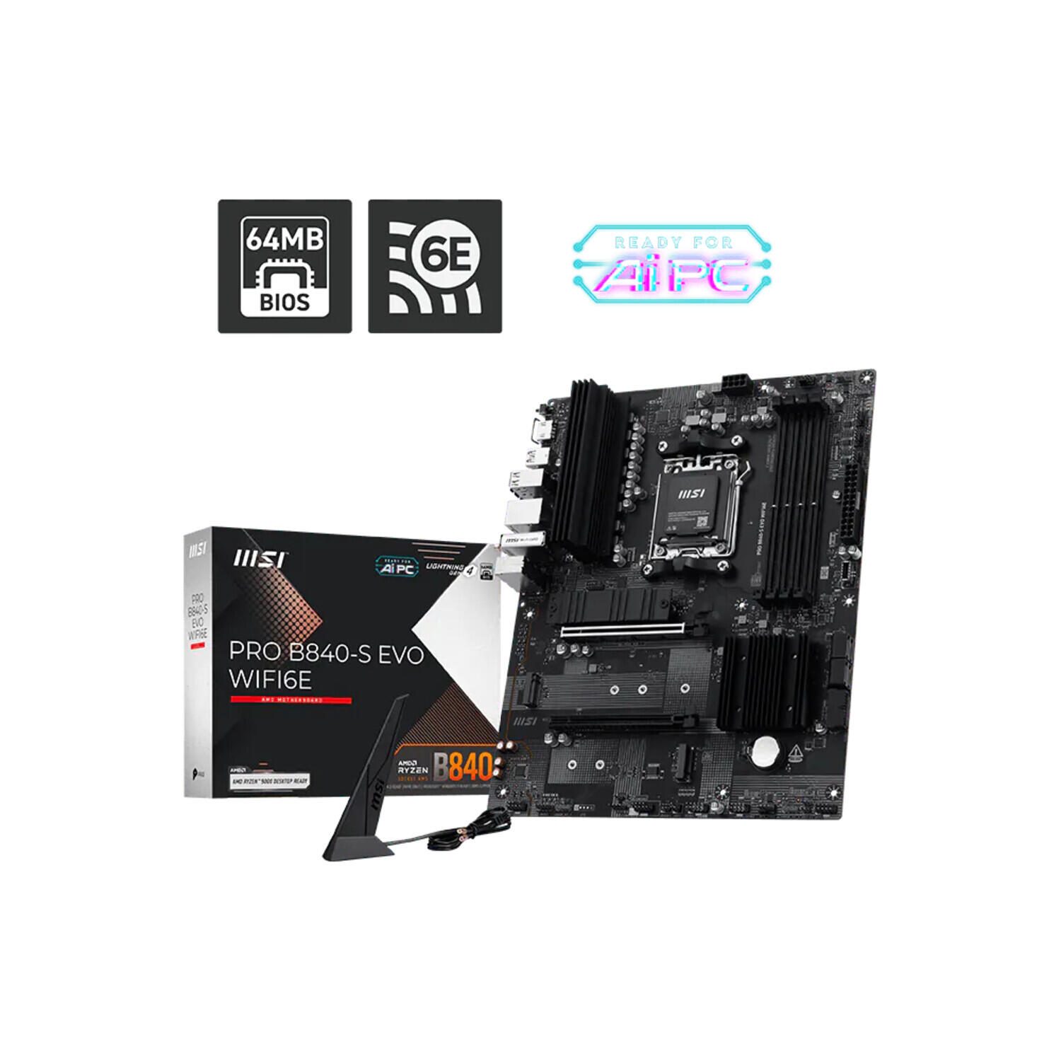MSI PRO B840-S EVO WIFI6E 7E93-001R