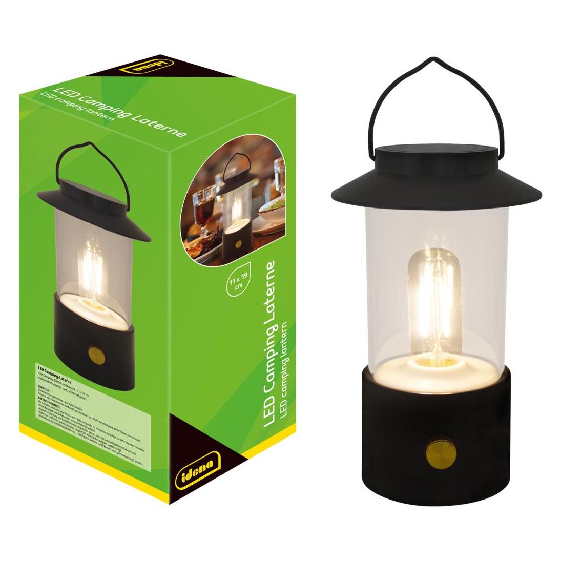 Idena 50125 LED Campinglampe schwarz (50125)