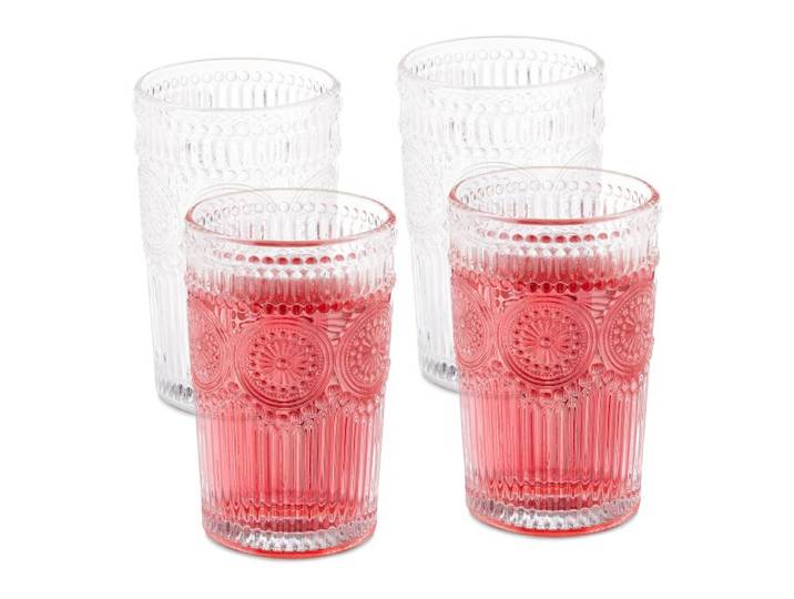 Relaxdays Vintage Trinkgläser 4er Set 400 ml