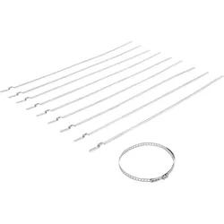 BGS Achsmanschetten-Schellen-Satz Edelstahl rostfrei 7 mm 50 - 120 mm 10tlg. - 70328