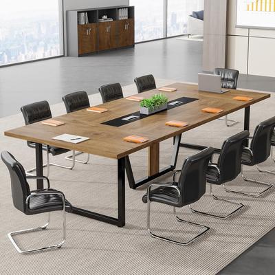 Bluebell 8FT Large Conference Table with Strong Metal Frame for Office Conference