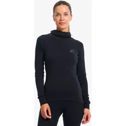 Route Merino Warm Base Layer Balaclava Top Damen Black, Größe:S - Damen > Funktionsunterwäsche - Schwarz