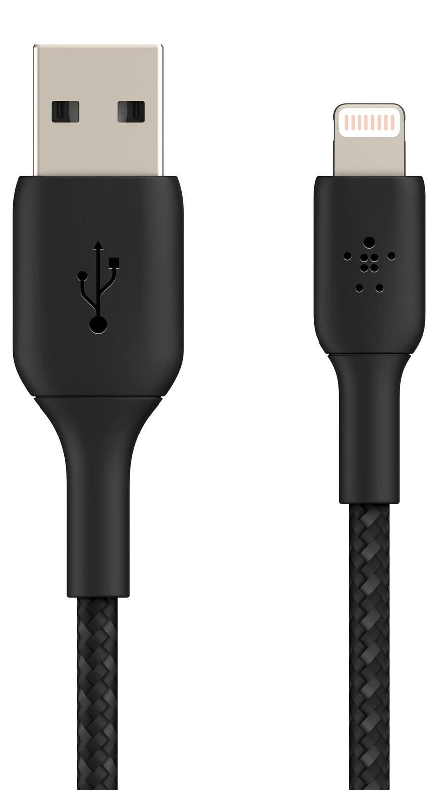 Belkin BoostCharge Pro Braided Lightning naar USB-A kabel - 2 meter - Zwart