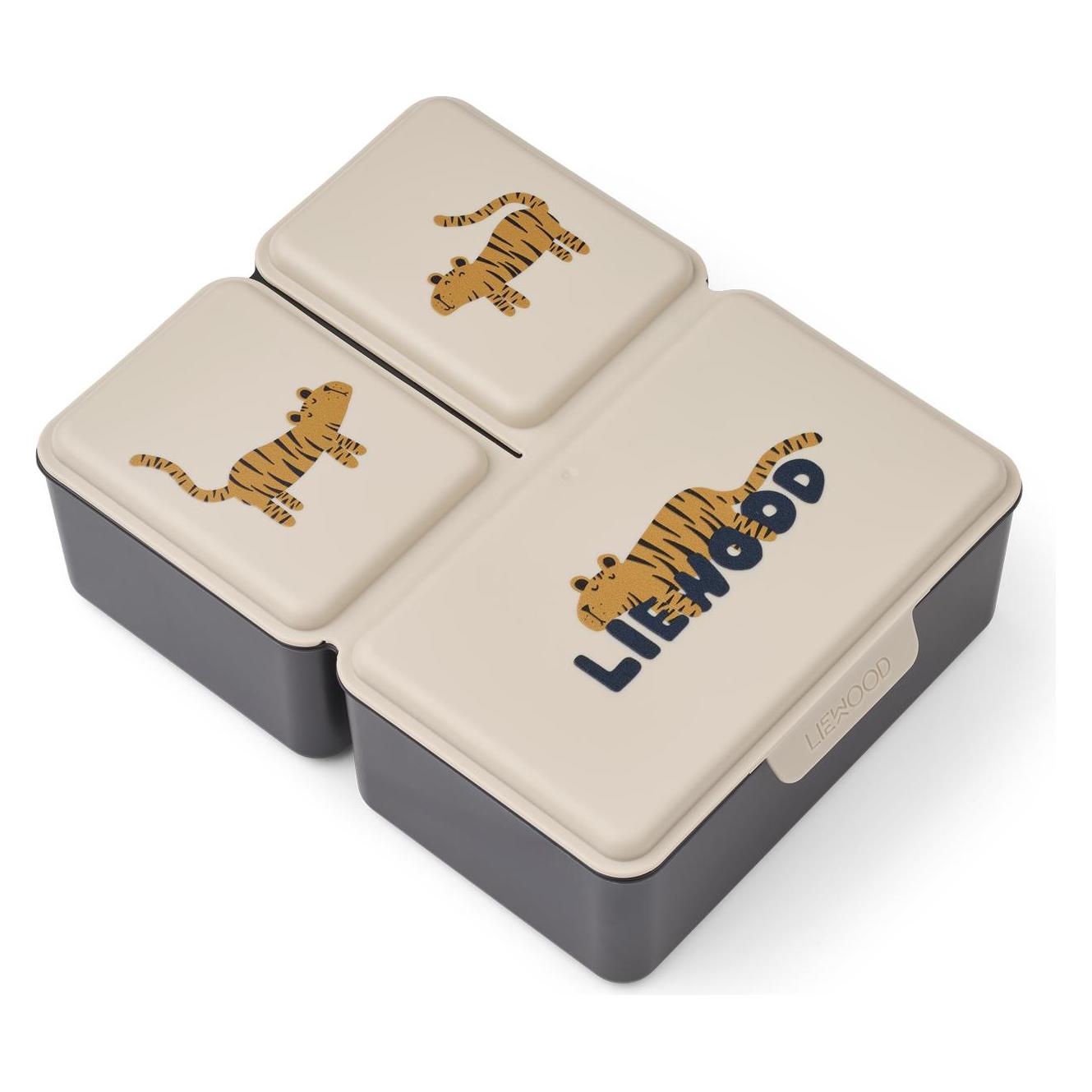 Liewood - Driss Lunchbox - Tiger / Sandy - One size (5715493553470)