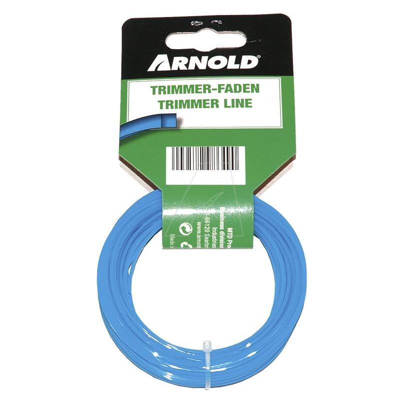 Arnold Copolymer Trimmerfaden, 4-Kant, 1,3 mm, 15 m (Rasentrimmer) (1082-U1-0010)