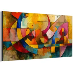 METALLBILD Kunst - Abstrakt - Modern 80x40 cm