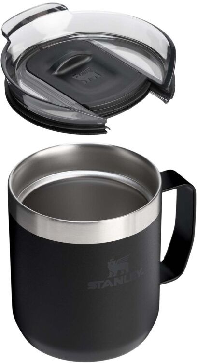 Tasse de camping personnalisée 350 ml en acier Stanley Everyday noir