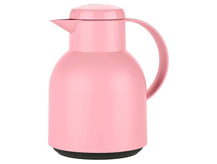 Emsa F4010300 Samba thermoskan (1 liter, Quick Press-sluiting, 12 uur warm, 24 uur koud),Poeder-Roze
