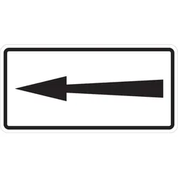 Piktogramm, Richtungspfeil, Folie, 50 x 100 mm - 100x50 mm Folie selbstklebend