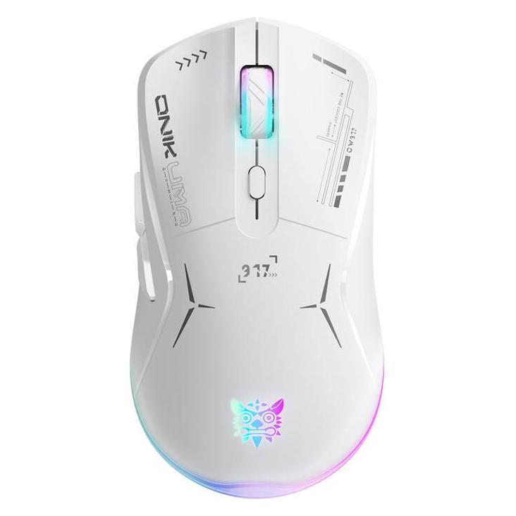 Onikuma CW917 gaming mouse (white) (Kabelgebunden, Kabellos) (CW917 2.4G+Wired Whi)