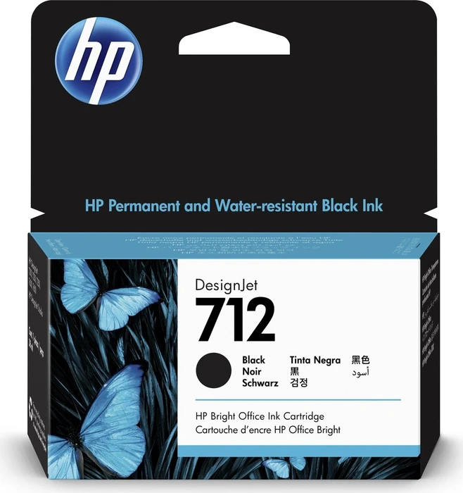 HP Tinte Schwarz 3ED70A No.712