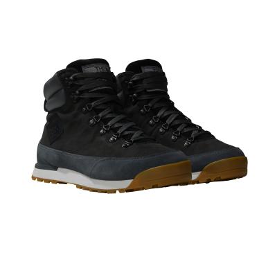 Schnürboots THE NORTH FACE "M BACK-TO-BERKELEY IV LEATHER WP", Herren, Gr. 42, schwarz, Leder, Schuhe Schnürboots, wasserdichtes Leder,atmungsaktiv