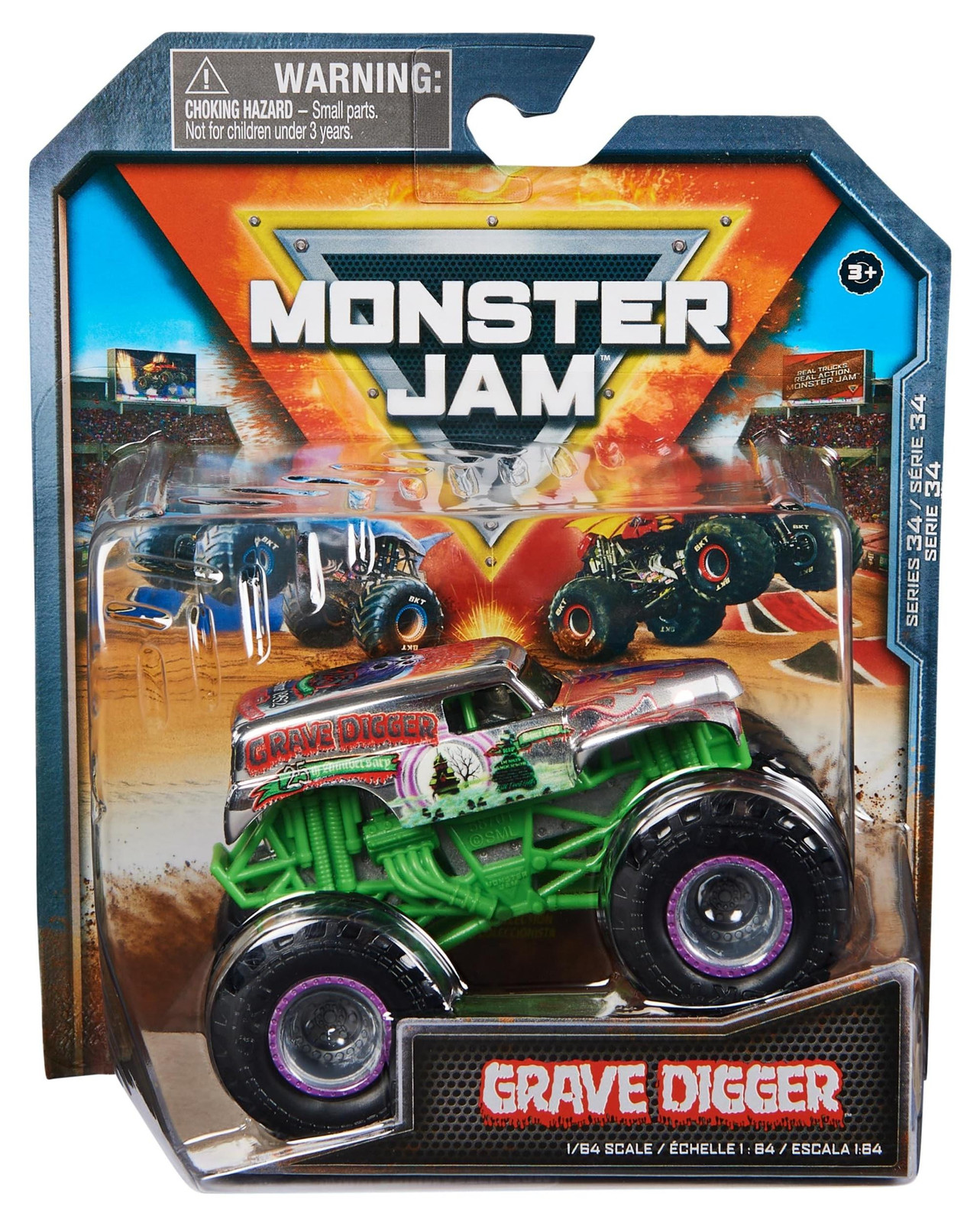 Grave Digger Monster Truck Die-Cast Voertuig 1:64