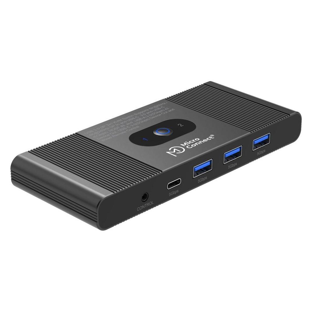 MicroConnect Displayport & USB 2 zu 1 Weg (MC-DP-KVM202K)
