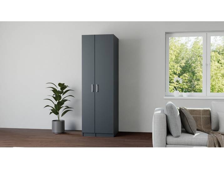 Schmaler Schrank nach Maß Premium Dekore Schwarz